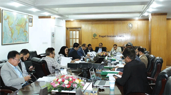 প্রগতি ইন্স্যুরেন্স লিমিটেডের ৩৩৮তম বোর্ড সভা অনুষ্ঠিত